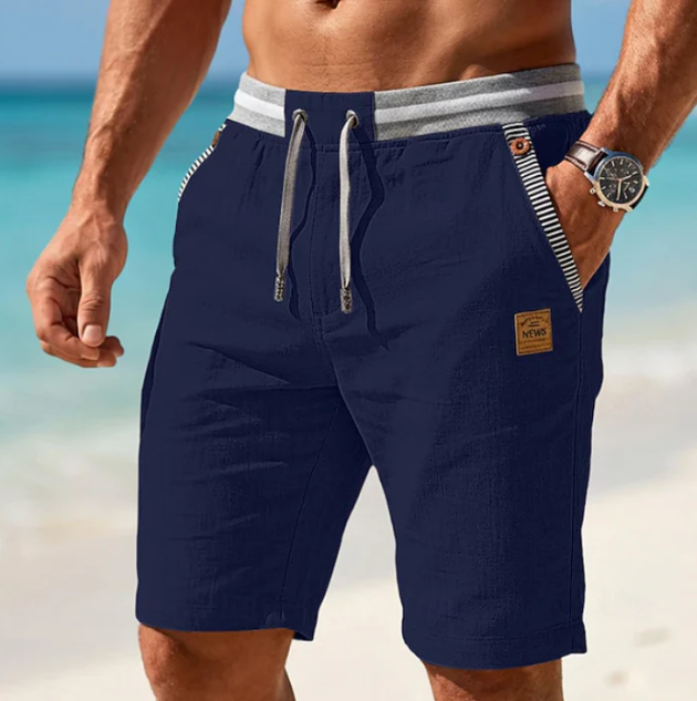 Ángel | Pantalones cortos de verano de lino ligero para hombre
