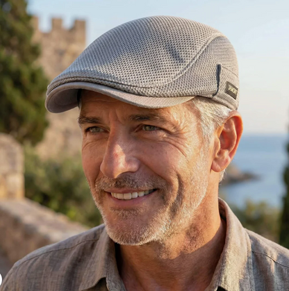 Gorra de malla | Gorra plana informal para hombre