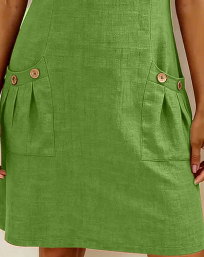 Mónica | Vestido de algodón con cremallera