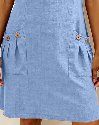 Mónica | Vestido de algodón con cremallera